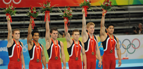 U.S Men's Gymnastics Team Wins Bronze Medal in Beijing