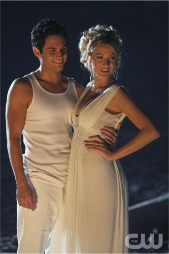 Penn Badgley and Blake Lively