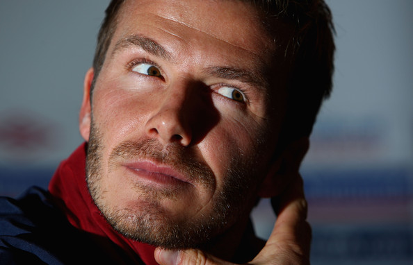 David Beckham at England Press Conference