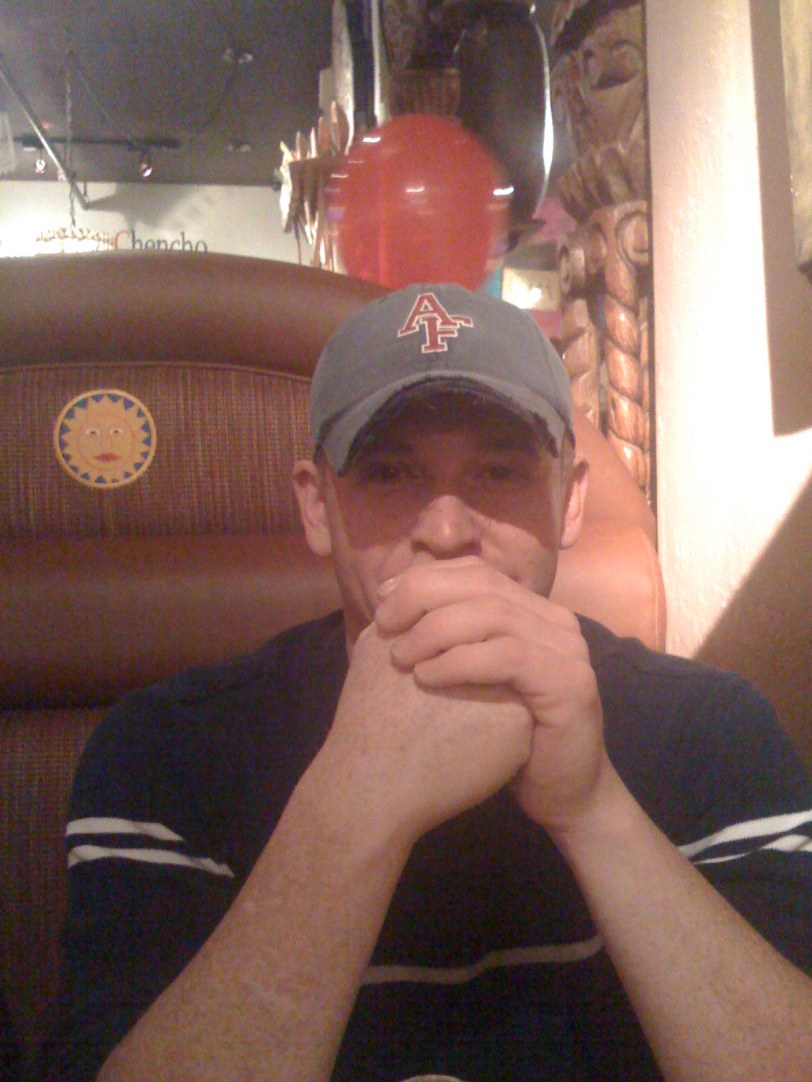 Chris about to kill me for taking his picture ( Photo by tasithoughts)