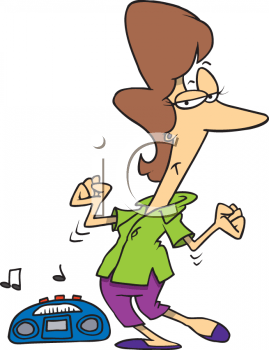 0511-0811-1701-0816_Cool_Mom_Dancing_to_a_Boombox_clipart_image