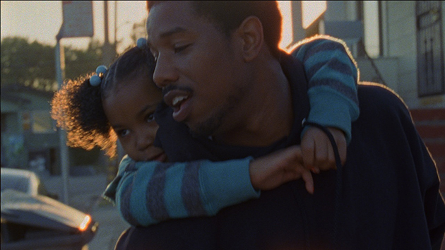 Michael B. Jordan with Ariana Neal in Fruitvale Station