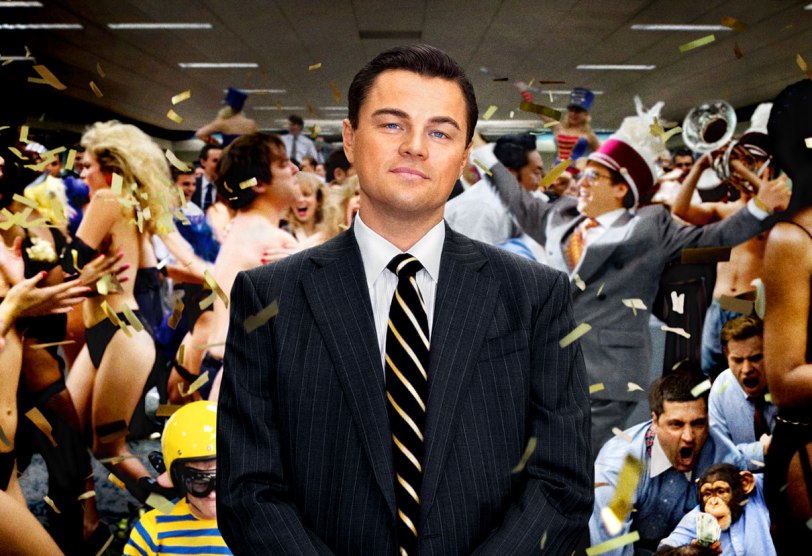 Leonardo DiCaprio in The Wolf of Wall Street