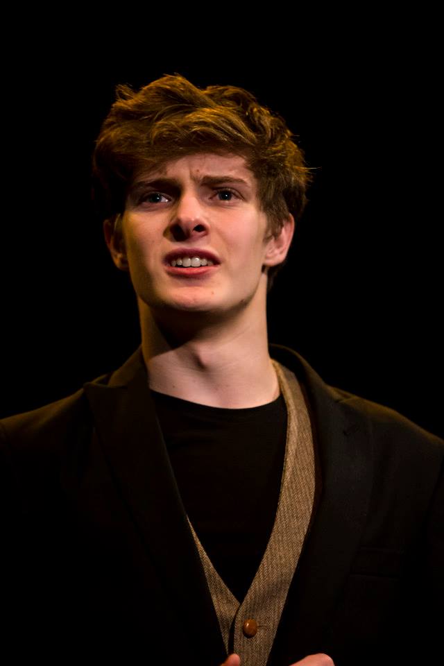 Julian Larach performing as Laertes in Shakespeare's play Hamlet