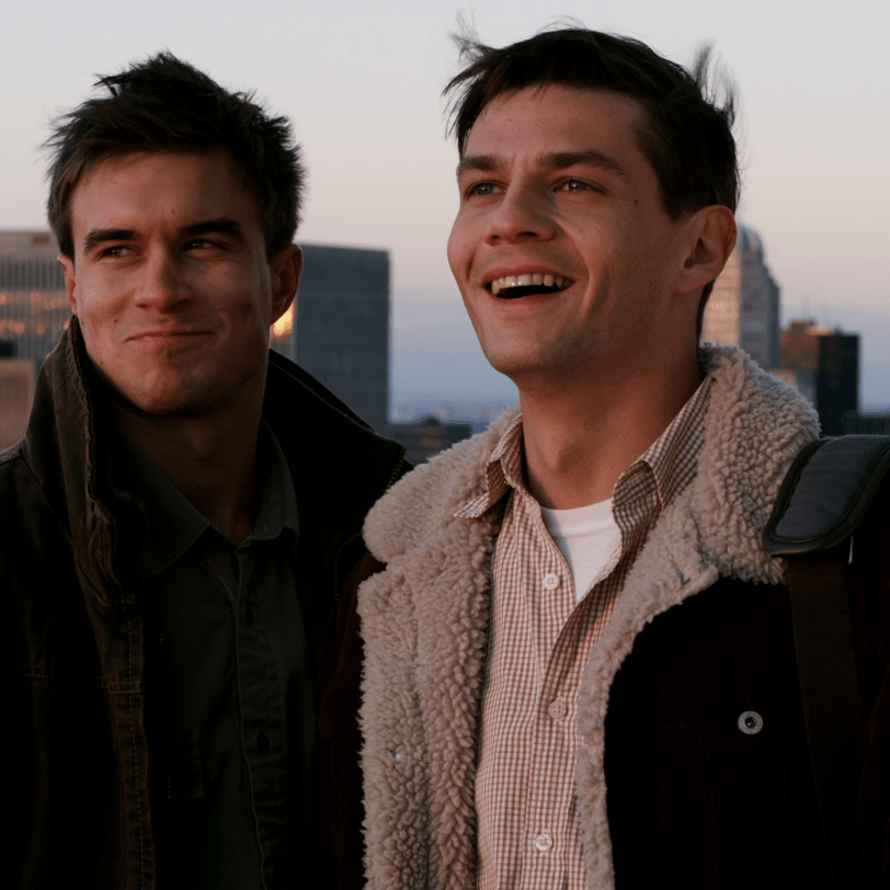 Matthew Blackwood and Daniel Lynch in Burning Blue